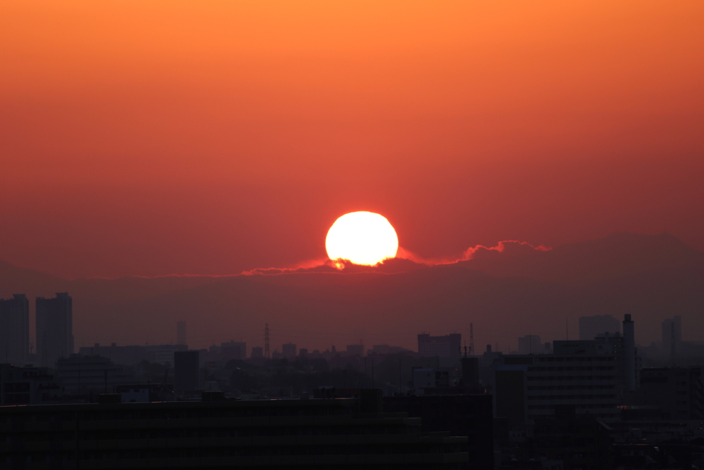練馬の夕暮れ