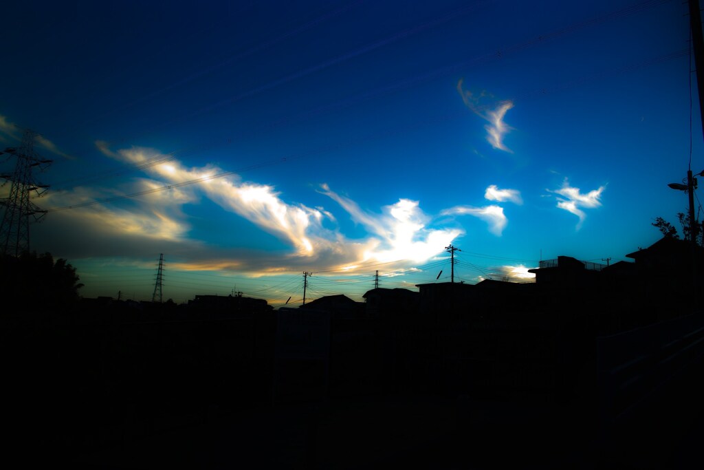 印象的な雲