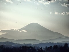 富士山と飛行機