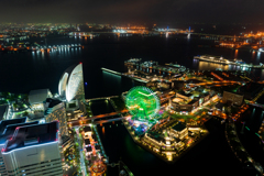 ランドマークタワーの夜景