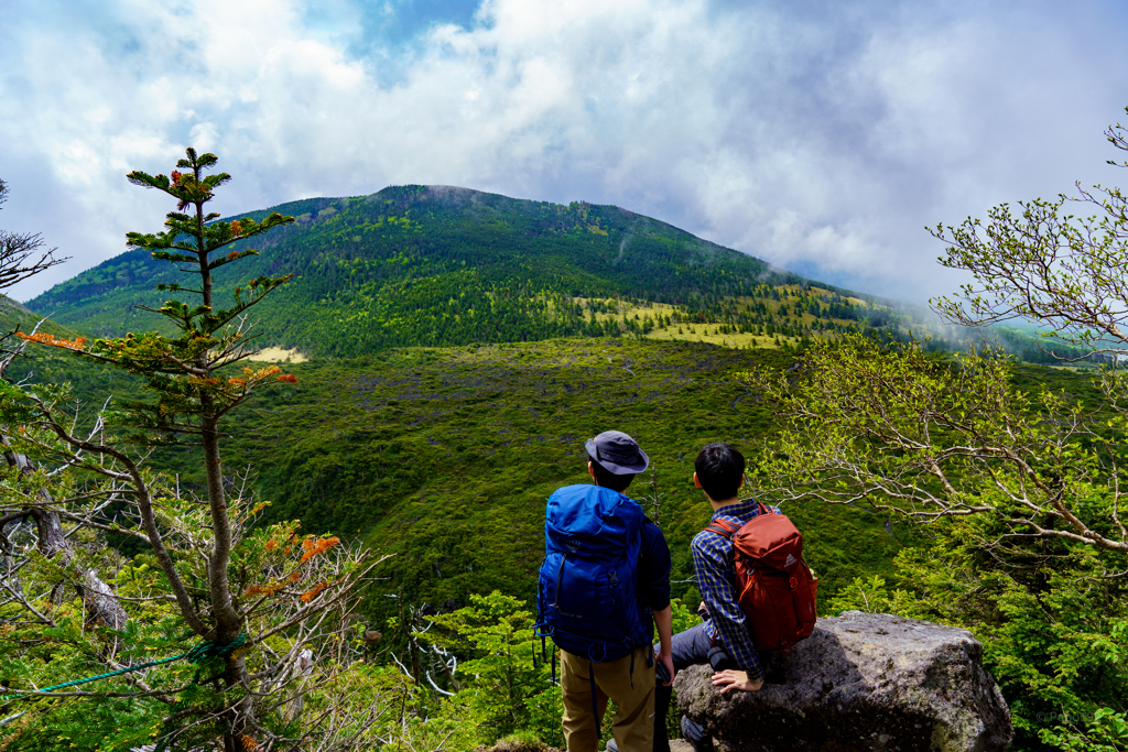 横岳の途中から