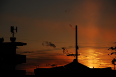 今夕の夕焼け