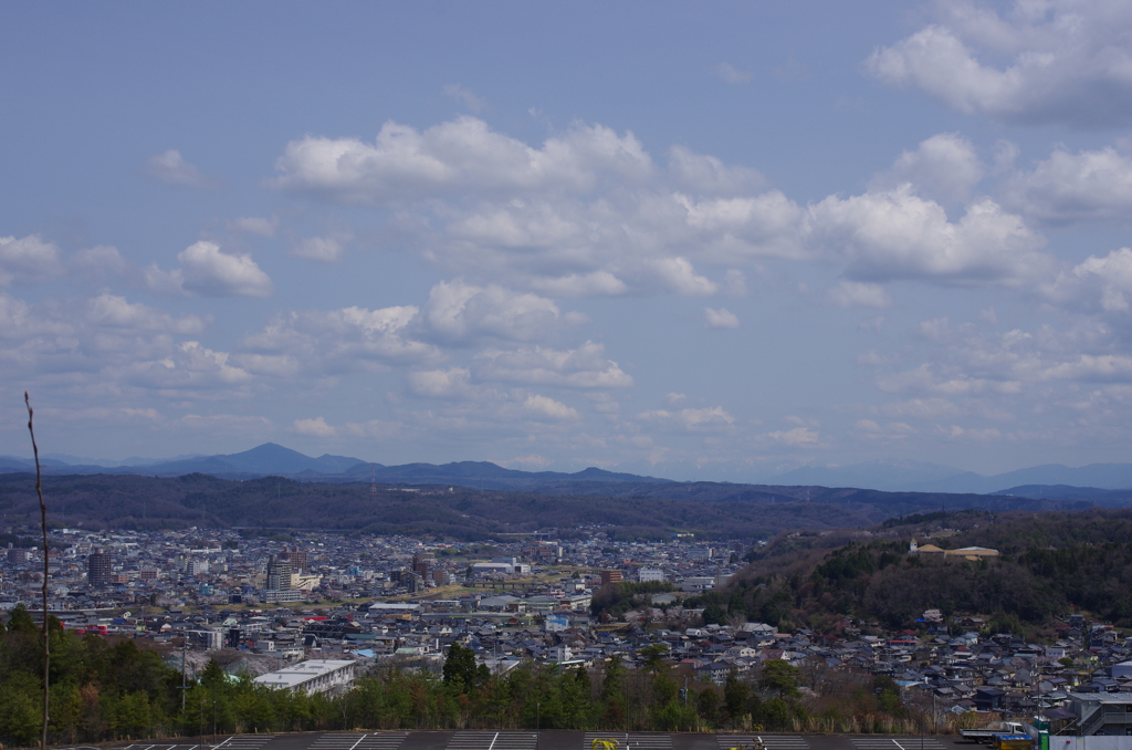 御嶽山など望む