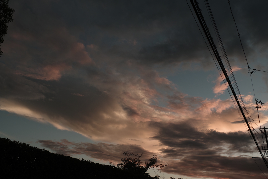今朝の東の空
