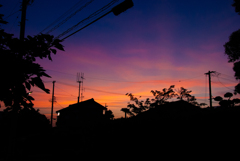 久しぶりの夕焼け