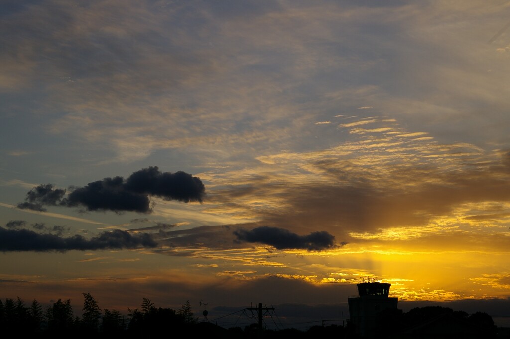 12月1日の夕空。