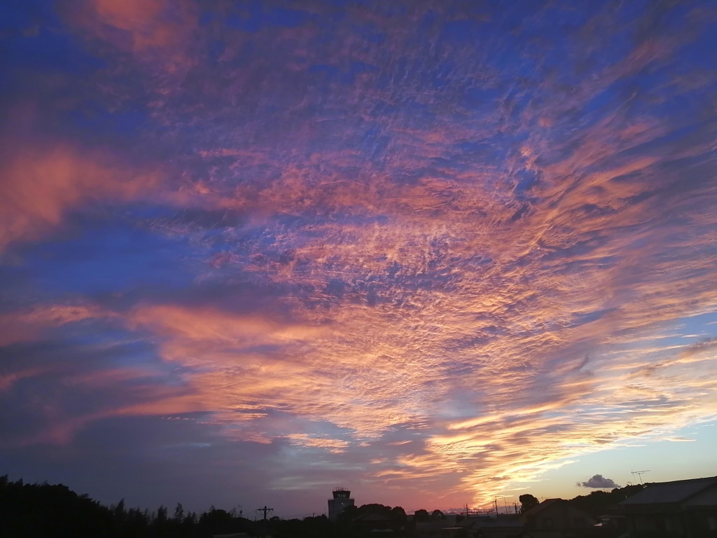 夕空を再び。