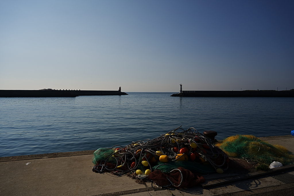 穏やかな漁港