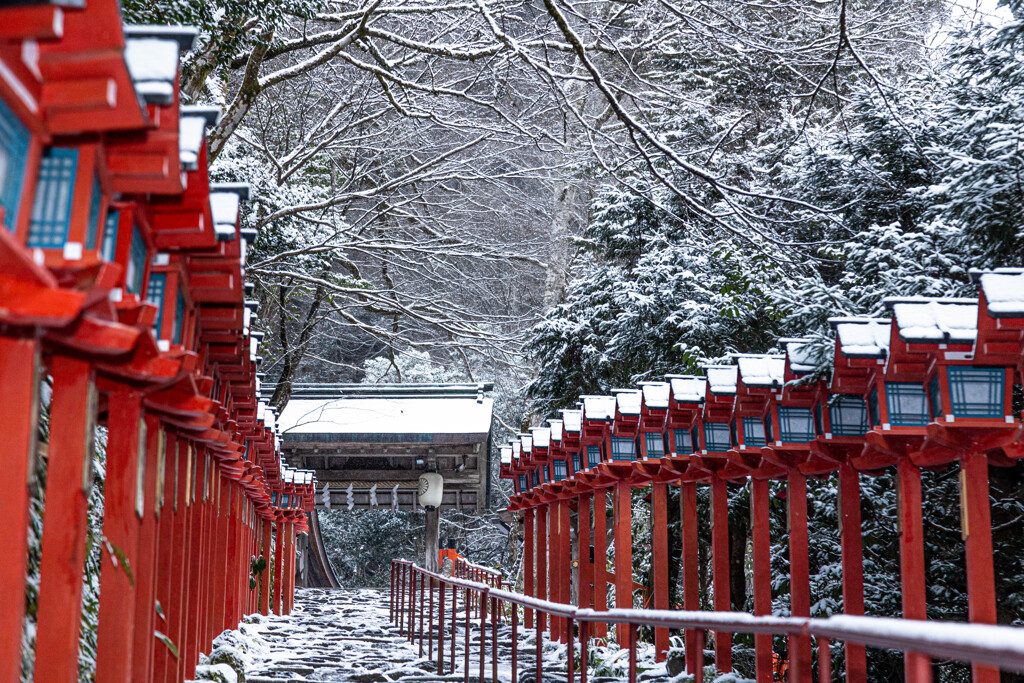 冬の貴船神社