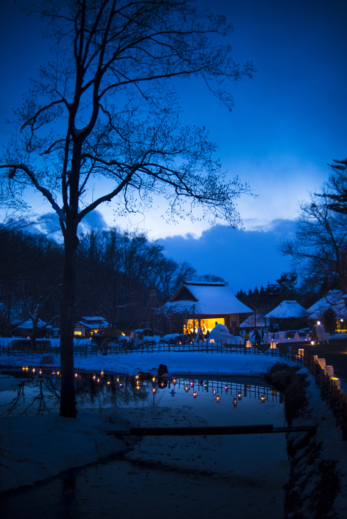 冬の灯籠流し【01】