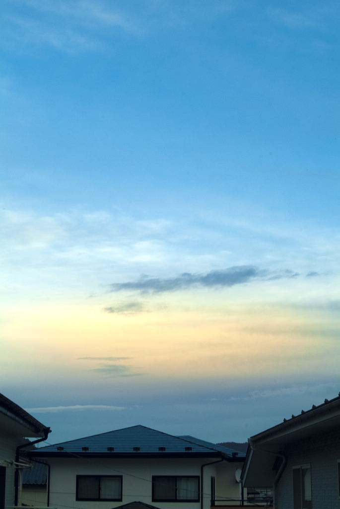 夕暮れ時に・・・