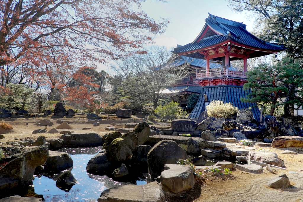 近所のお寺さんにて(冬)