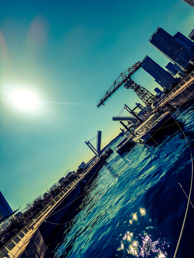 降り注ぐ光を浴びて