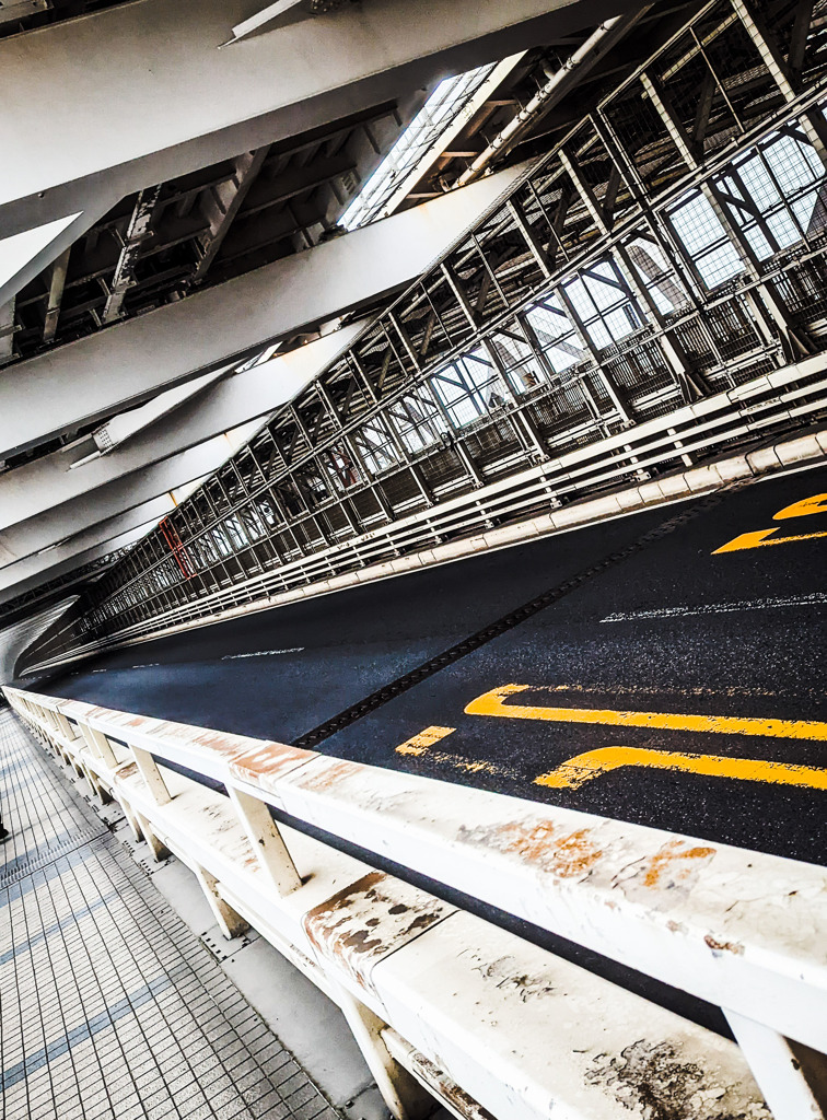 レインボーブリッジの下で