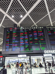 空港の喧騒