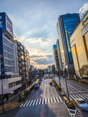 夕暮れ