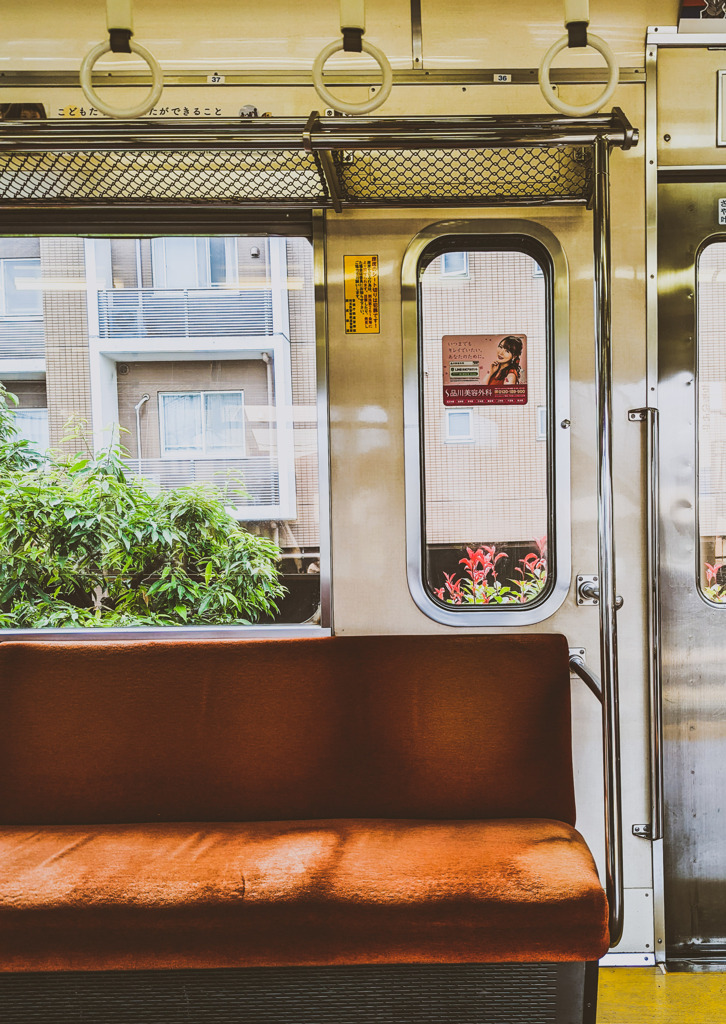 空いた車内で