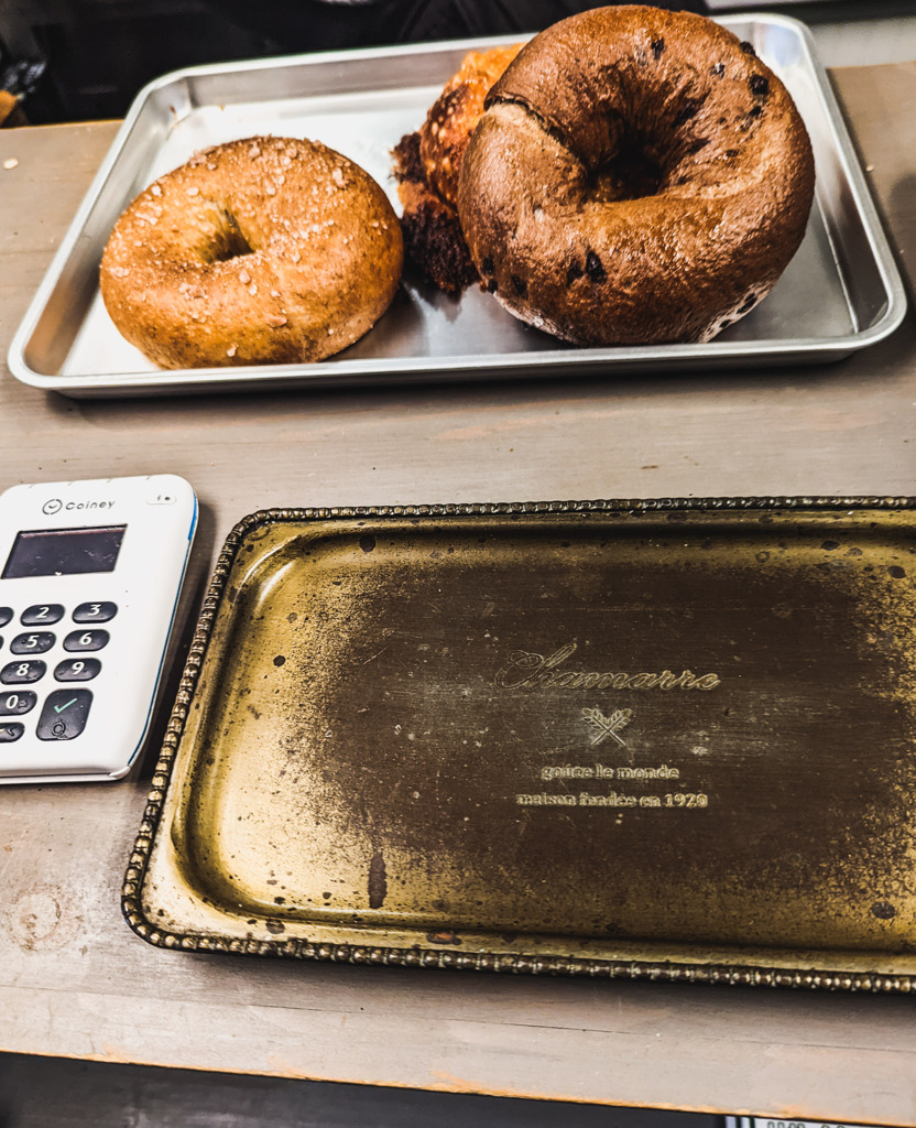 ベーグルパンのお会計