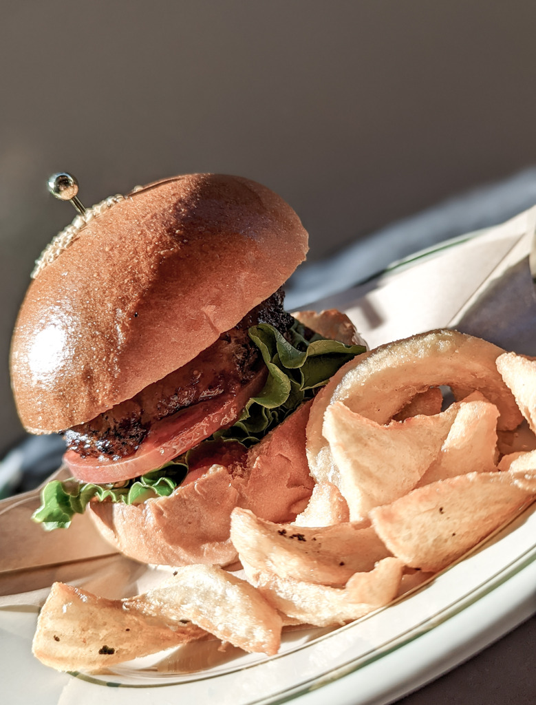 輝くハンバーガー