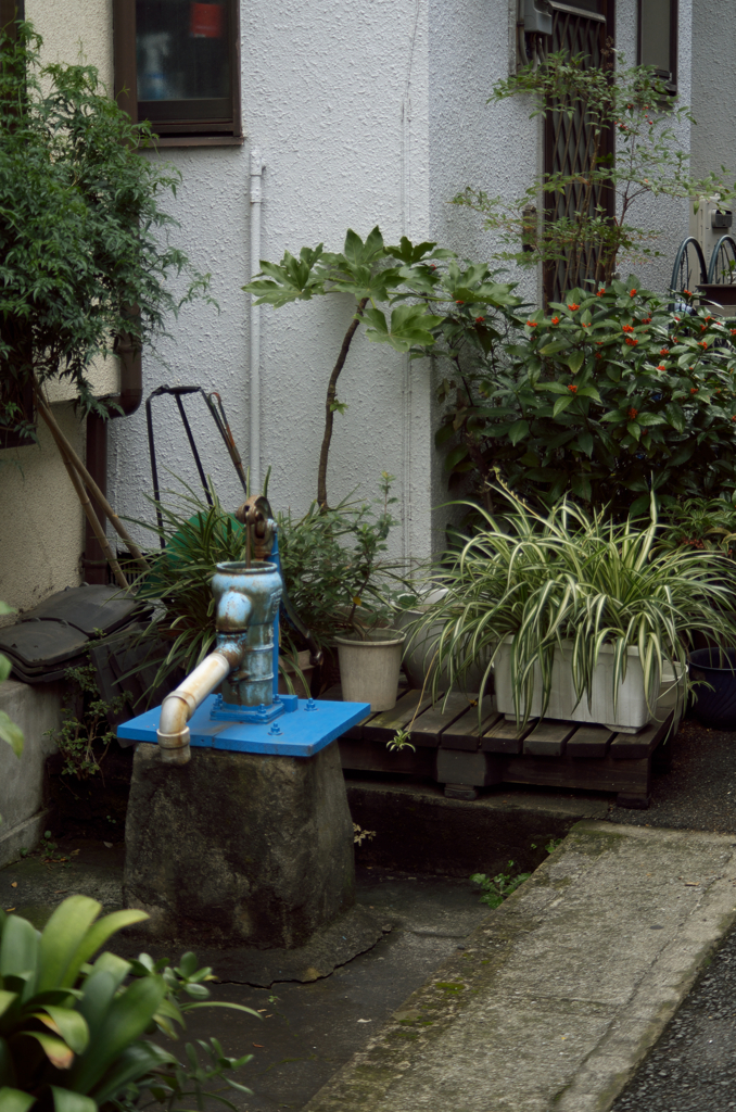 街中の井戸