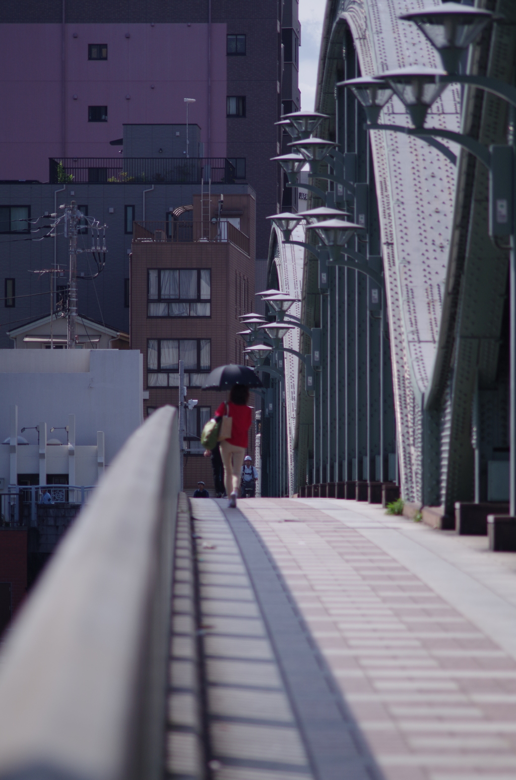 橋を歩く