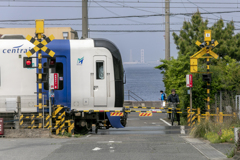 いつもの通り道④ 名鉄と海