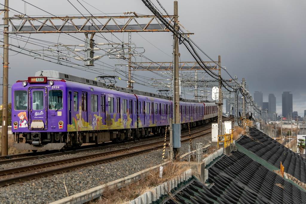 名古屋高層ビル群の見える鉄道風景⑥　-斎宮×近鉄 壇蜜斎王トレイン-