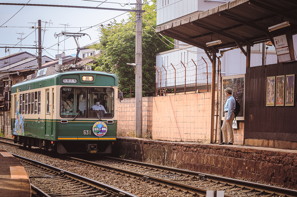 嵐電の日常②　停車場