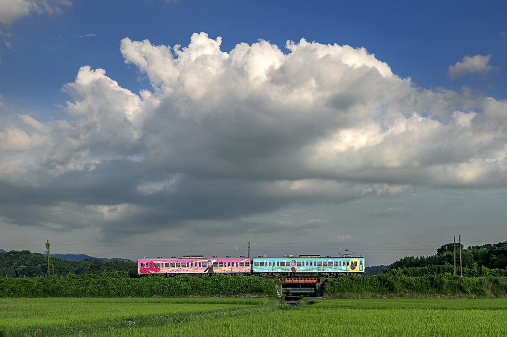 入道雲の下を行く①