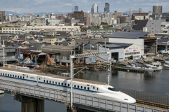名古屋高層ビル群の見える鉄道風景⑦　-N700A-