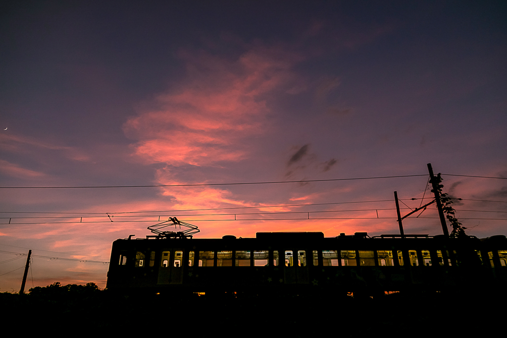 夕焼けトレイン 近江鉄道