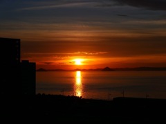 サンポートの夕陽
