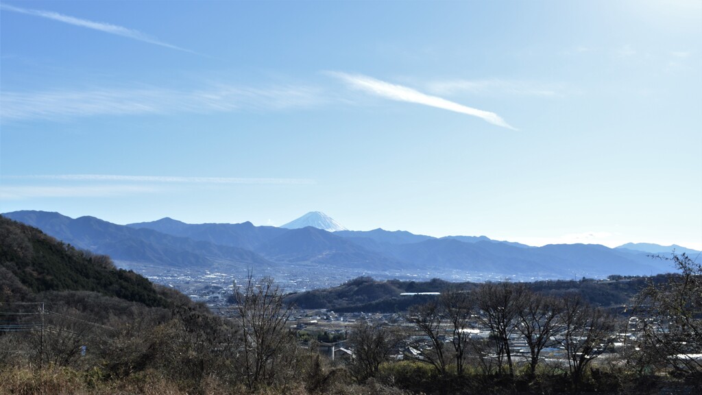 富士山 フルーツライン 展望ポイント 山梨県 山梨市北 DSC_0039