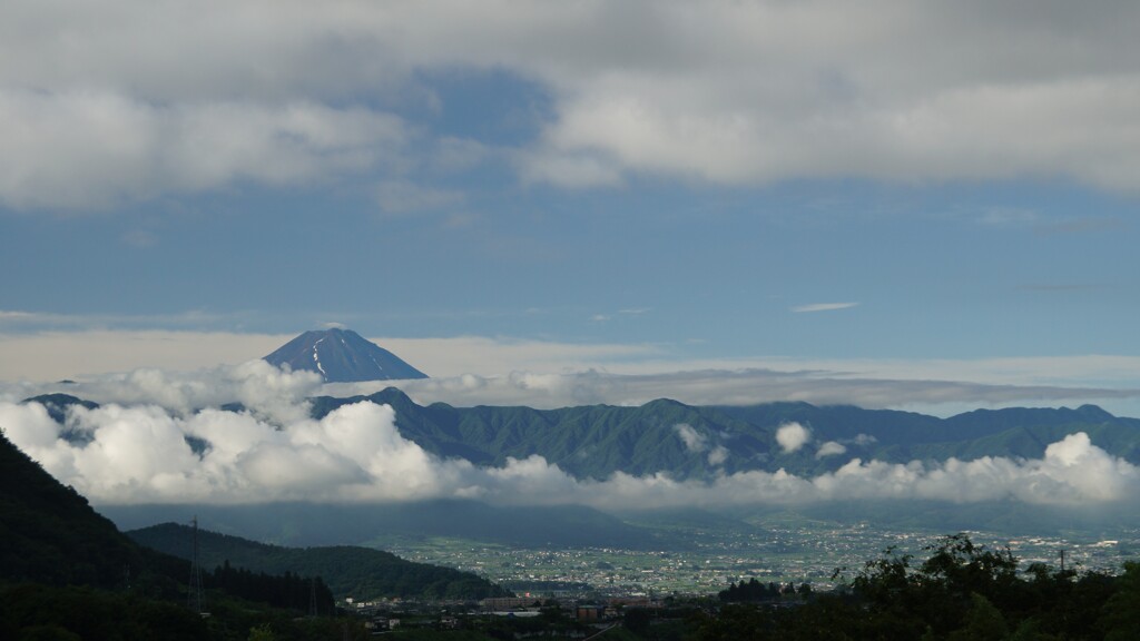 富士山 大沢バス停 山梨市 山梨県 DSC05857