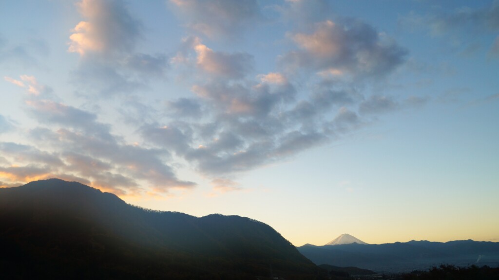 富士山 大沢バス停 山梨市 DSC06223