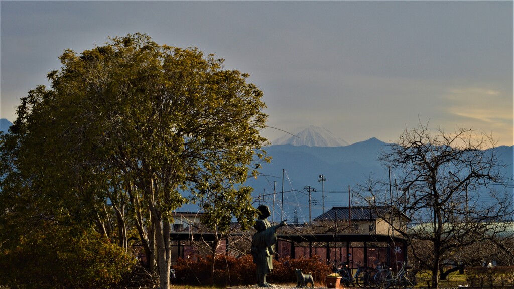 富士山 笛吹市春日居町駅 山梨県 DSC_0089