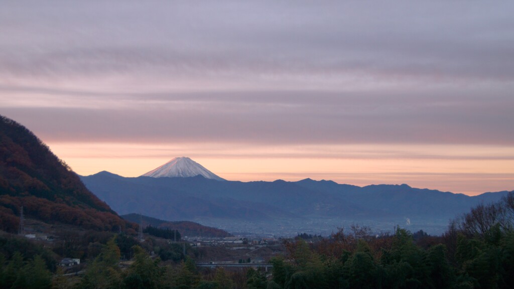 富士山 大沢バス停 山梨市 DSC06275