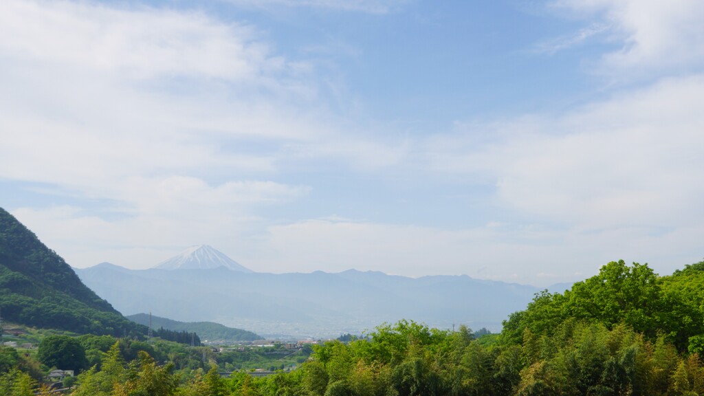 富士山 大沢バス停 山梨市 山梨県 DSC08169