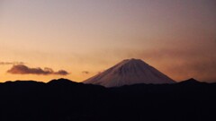 朝焼け 富士山 笛吹川フルーツ公園 山梨市 山梨県 DSC03998