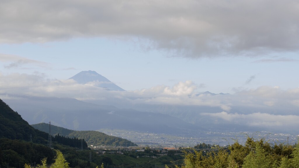富士山 大沢バス停 山梨市 山梨県 DSC_0001