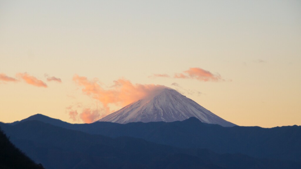 富士山 大沢バス停 山梨市 DSC06325