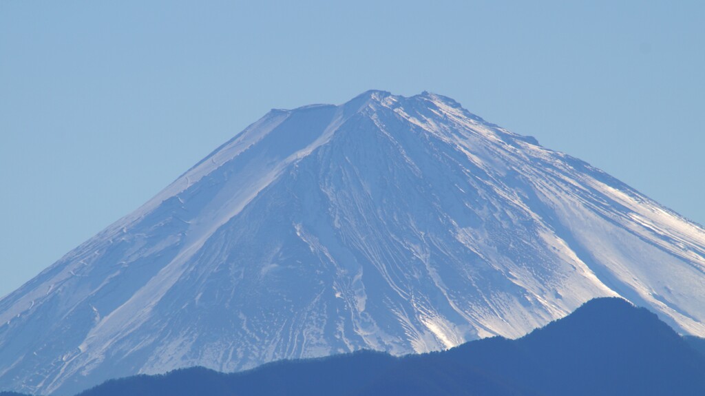 日本の風景 富士山 大沢バス停 山梨市 山梨県 DSC08140