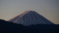 朝焼け 富士山 笛吹川フルーツ公園 山梨市 山梨県 DSC04042