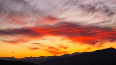 夕焼け 山梨県 甲州市 藤木 DSCF0940