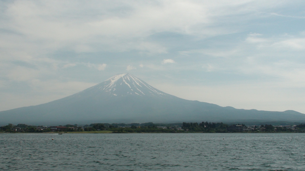 河口湖　富士山　山梨県