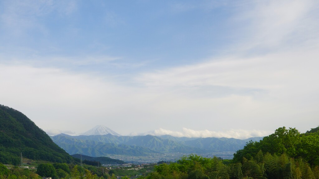 富士山 大沢バス停 山梨市 山梨県 DSC08161