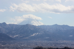 山梨県　山梨市　富士山