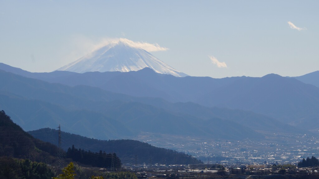 富士山 大沢バス停 山梨市 山梨県 DSC06547