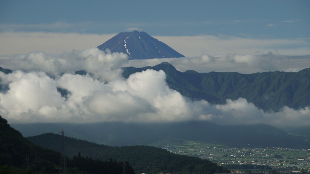 富士山 大沢バス停 山梨市 山梨県 DSC05861