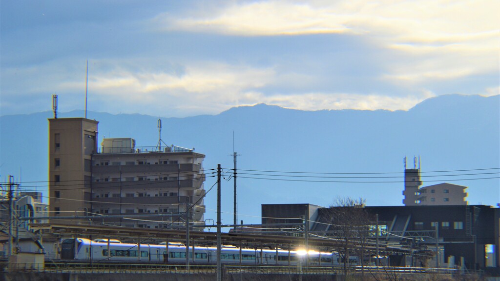 電車 JR中央線 根津橋 山梨市 山梨県DSC_0024